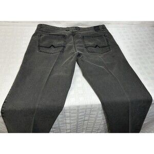 ALBERTO T400 Denim STRETCH Jeans Men 38 x 34 STONE Double Dyed Gray Modern Fit